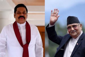 प्रम ओलीबाट श्रीलङ्काली प्रम राजपाक्षलाई बधाई