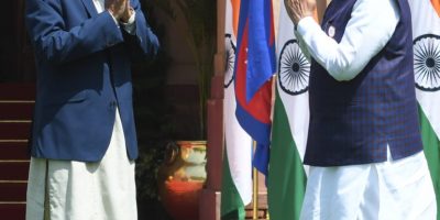 भारतीय प्रधानमन्त्री मोदी लुम्बिनीमा