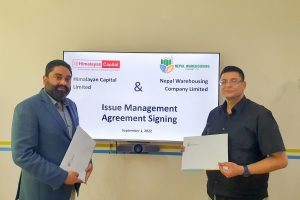 हिमालयन क्यापिटल लिमिटेड र नेपाल वेयरहाउजिङ्ग कम्पनी लिमिटेड बीच सम्झौता