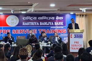 राष्ट्रिय वाणिज्य बैंकका ८९ जना नवनियुक्त कर्मचारीहरूलाई पूर्व सेवाकालीन तालिम