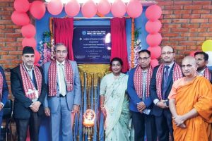 नेपाल एसबिआई बैंकले लुम्बिनी विकास कोषलाई गर्‍यो १० लाख सहयोग