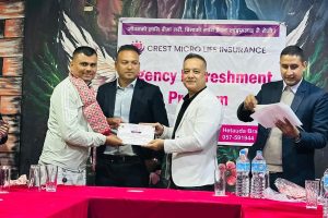 क्रेस्ट माइक्रो लाइफको अभिकर्ता अभिमुखिकरण तथा सम्मान कार्यक्रम सम्पन्न