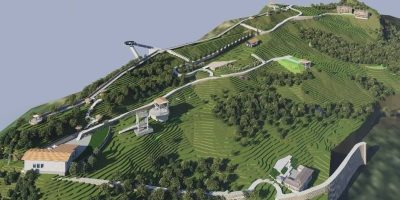 जालपादेवी केबलकार परियोजनाको प्रगति करिब ५० प्रतिशत