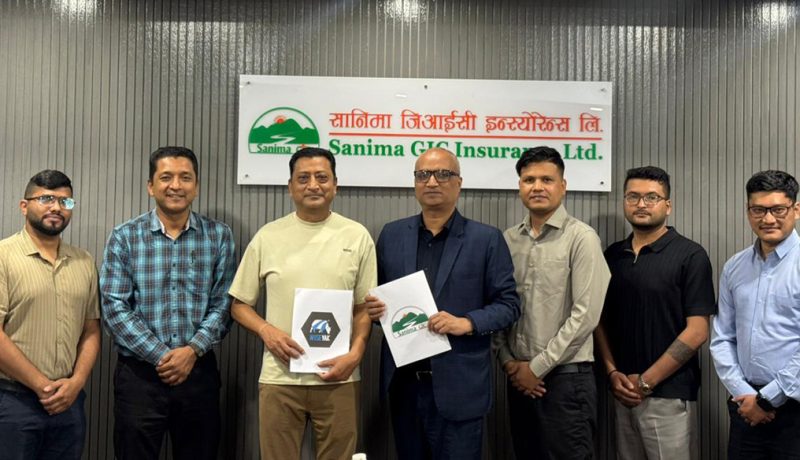 सानिमा जिआईसी र वाइज याकबीच एआईमार्फत कृषि बीमा विस्तार सम्झौता
