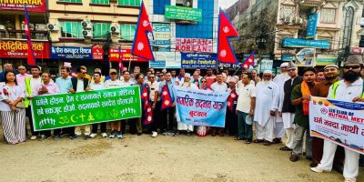 देवानगञ्ज घटनापछि बुटवलमा सामाजिक सद्भावका लागि र्याली